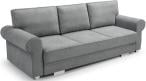 Szara klasyczna sofa do salonu 256cm Bukiet Monolith 84