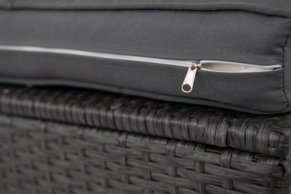 poduszka siedziskowa fotel ogrodowy szary