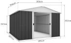 Yardmaster 1013 ANZ metalowa szopa na narzędzia 3x4 Anthracite (12m2)