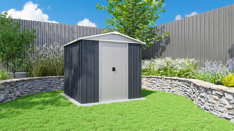 Domek ogrodowy metalowy