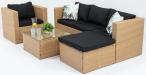 Komplet ogrodowy dla 5 osób Stefano Yellow & Black