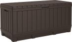 Skrzynia z siedziskiem do przechowywania na balkon Kentwood 350 L Storage Box brązowa
