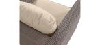 Brązowe meble modułowe z technorattanu dla 6 osób Nilamito VIII Brown & Beige