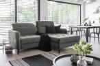 Narożnik z funkcją spania loft Lorelle 225x160 cm prawy