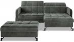 Narożnik z funkcją spania loft Lorelle 225x160 cm prawy