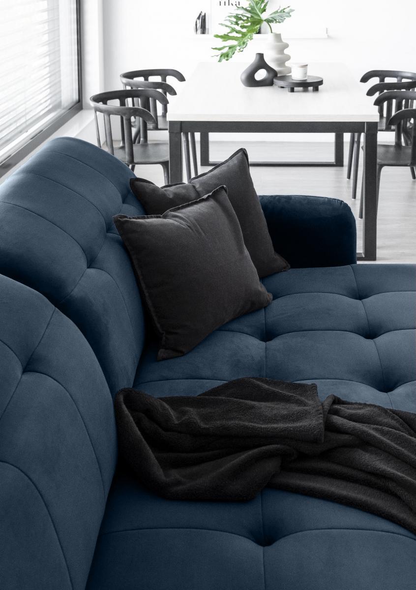 pikowane siedzisko ciemnoniebieski