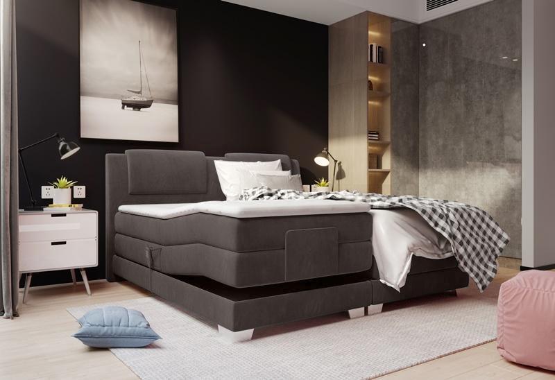 łóżko kontynentalne 160x200 elektryczne