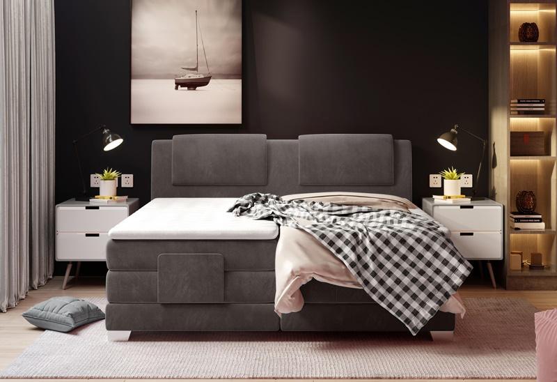 łóżko regulowane elektrycznie na pilota