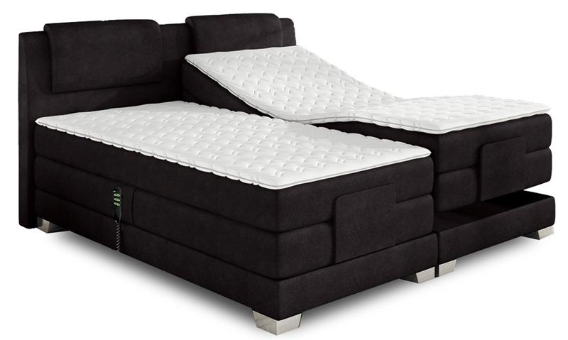 duże łóżko sterowane elektryczne