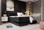Duże łóżko sterowane elektrycznie Wave 180x200 cm Jasmin 100 czarny