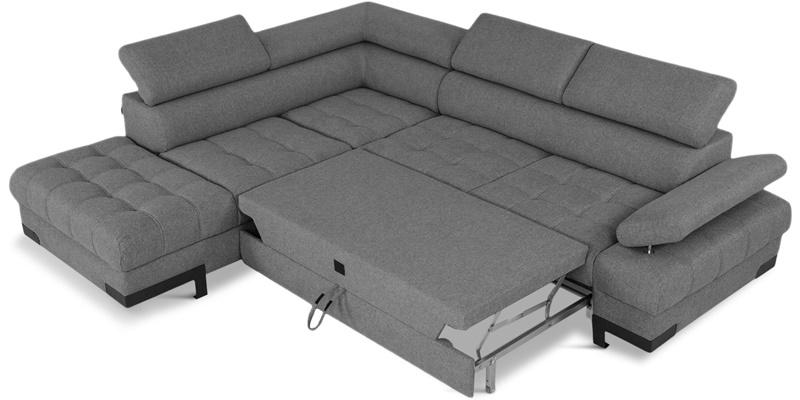 Stylowy narożnik z funkcją spania Selva 223x263 cm