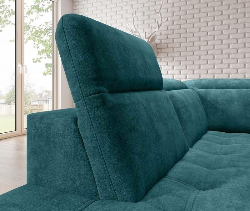 regulowane zagłówki narożnika