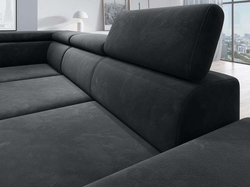 narożnik grafitowy  wypełnienie siedziska