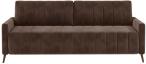 Brązowa welurowa sofa rozkładana Molly 226x101 cm Riviera 26