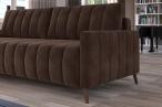 Brązowa sofa rozkładana Molly 226x101 cm Riviera 26