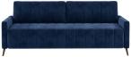 Granatowa welurowa sofa kanapa z funkcją spania Molly 226x101 cm Riviera 81
