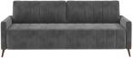Szara welurowa sofa kanapa rozkładana Molly 226x101 cm Riviera 95