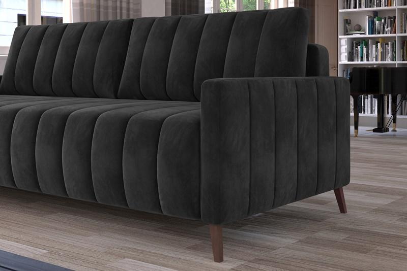 nowoczesna grafitowa sofa Molly Wersal