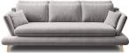 Sofa Monte rozkładana 242x110 cm szary jasny Solar 80