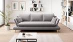 Sofa Monte rozkładana 242x110 cm szary jasny Solar 80
