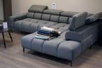 Narożnik z elektryczną regulacją siedziska Plaza L 300x216cm prawostronny