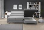 narożnik Livio 249x184 cm Evolution 15 silver prawy