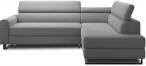 Narożnik z szeroką leżanką Livio 249x184 cm Evolution 17 dark grey prawy