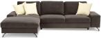 Brązowy minimalistyczny narożnik do salonu Flavio 293x179 cm Matt Velvet 29