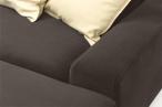 Brązowy minimalistyczny narożnik do salonu Flavio 293x179 cm Matt Velvet 29