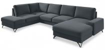 Flavio U - Matt Velvet 97 - ciemnoszary - lewy