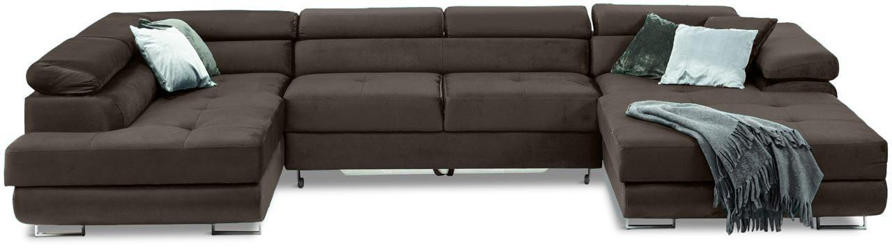 brązowy narożnik w kształcie litery U