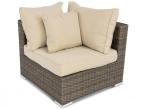 Wypoczynek technorattan brązowy Nilamito VIII Double Brown & Beige