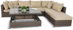 Wypoczynek technorattan brązowy Nilamito VIII Double Brown & Beige