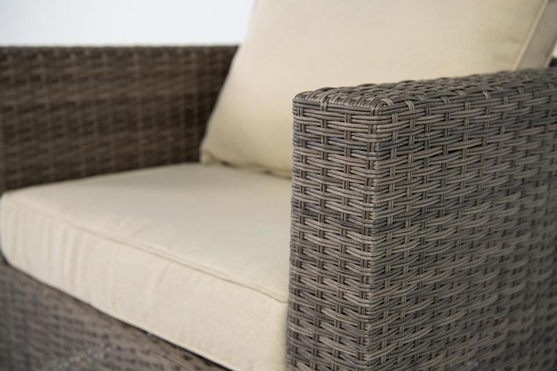 Zbliżenie na plecionkę mebli