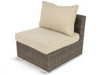 Modułowy wypoczynek na taras Nilamito IX Double Brown & Beige