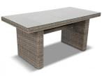 Jadalniany komplet wypoczynkowy z technorattanu Nilamito IX Double Brown & Beige + fotel PLUS