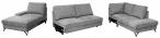 Żółty narożnik U-kształtny do salonu Flavio U 367x214cm prawy