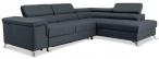 Klasyczny narożnik z funkcją spania Eridano 275x202 cm Matt Velvet 97 prawy