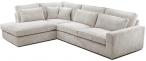 Beżowy narożnik boho Cobra 314x224 cm lewostronny Lincoln 83