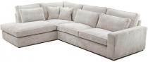 Beżowy narożnik boho Cobra 314x224 cm lewostronny Lincoln 83
