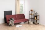 Koralowa sofa na nóżkach Perugia Actona 198x95x87 cm