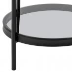 Wąski stolik kawowy z dymionym blatem Bayonne 45 cm Actona