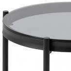 Wąski stolik kawowy z dymionym blatem Bayonne 45 cm Actona