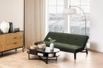 Minimalistyczna sofa Mimpi w kolorze ciemnozielonym Actona