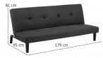 Minimalistyczna sofa Mimpi w kolorze ciemnozielonym Actona