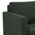 Ciemnozielona minimalistyczna sofa na drewnianych nóżkach Stella Actona
