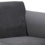 Szara welurowa kanapa Conley 180x82 cm Actona