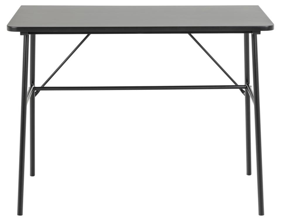 czarne biurko pascal actona w stylu industrialnym