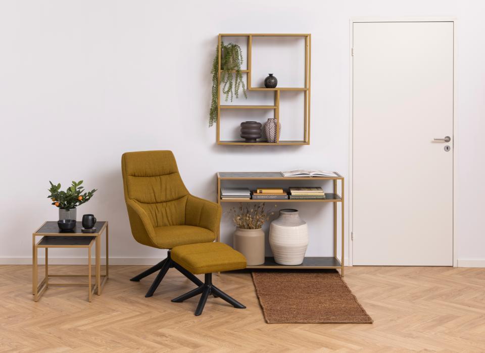 zestaw złoty stolik seaford actona