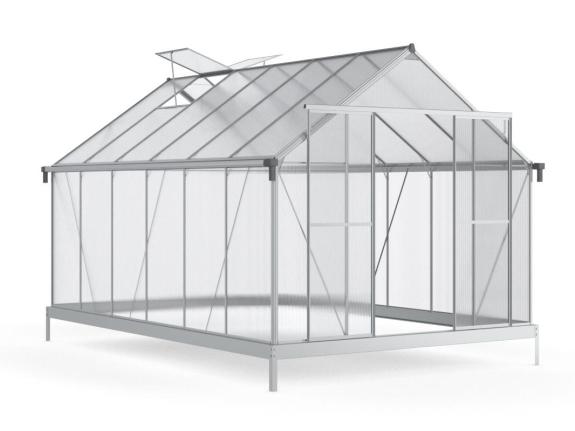Sera din policarbonat cu rama din aluminiu 370x250 cm